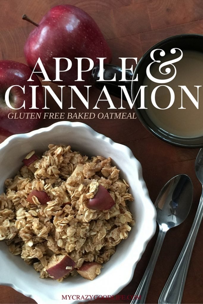 Gluten Free Baked Apple Cinnamon Oatmeal Recipe