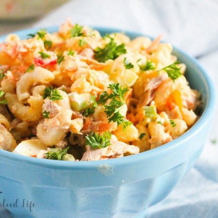 mac salad in a bowl