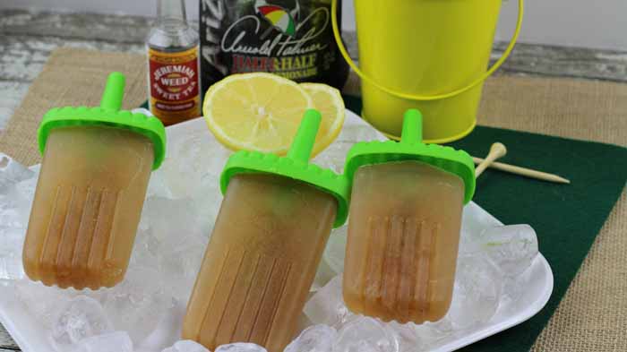 Alcoholic Arnold Palmer Popsicles