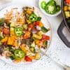 plate with hash browns and veggies