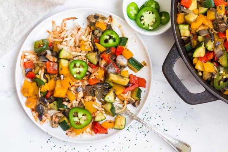 Vegan Breakfast Hash Browns with Veggies