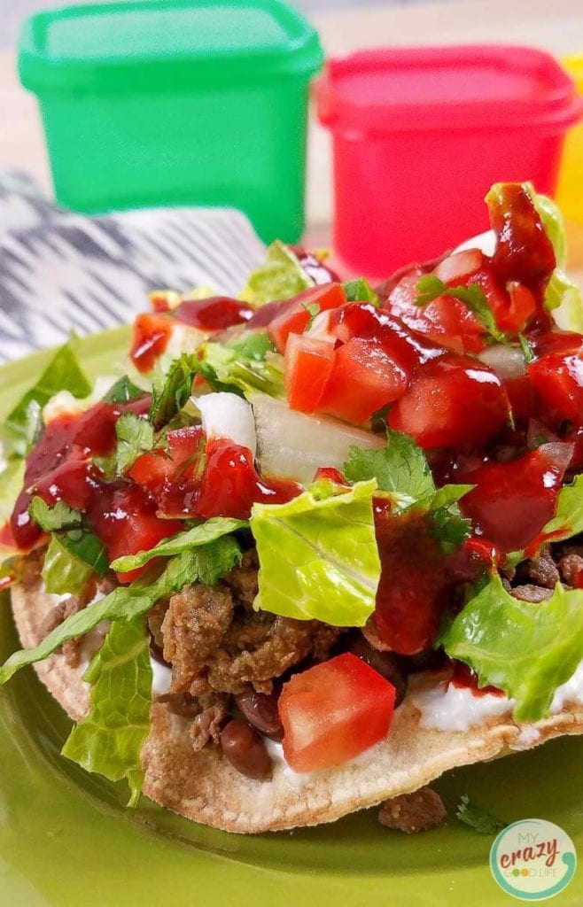 These Carne Asada Tostadas are a delicious lunch that can easily be made with meal prepped or leftover Carne Asada! An easy meal prep lunch recipe, these healthy tostadas are a traditional Mexican recipe that is family-friendly.