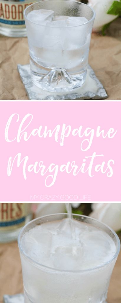 When I want something light, delicious, and a little more sophisticated I go for this champagne margaritas recipe! It's bubbly and festive! Champagne Margaritas | Champagne Margarita Recipes | Margarita Recipes with Champagne | Champagne Cocktails | Holiday Margarita Recipes