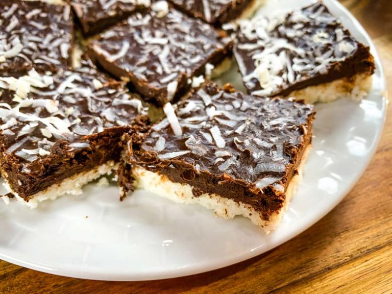 No Bake Mocha Coconut Bar Recipe