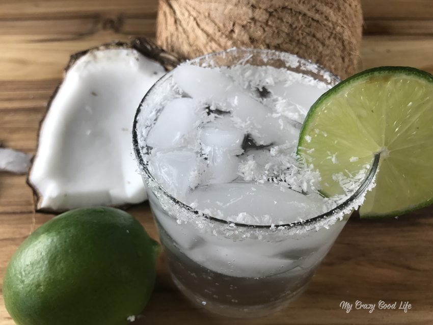 This low cal Coconut Margarita uses just a few ingredients and can take you to the beach... at least mentally. This is one of my favorite LaCroix cocktails... a LaCroix margarita!