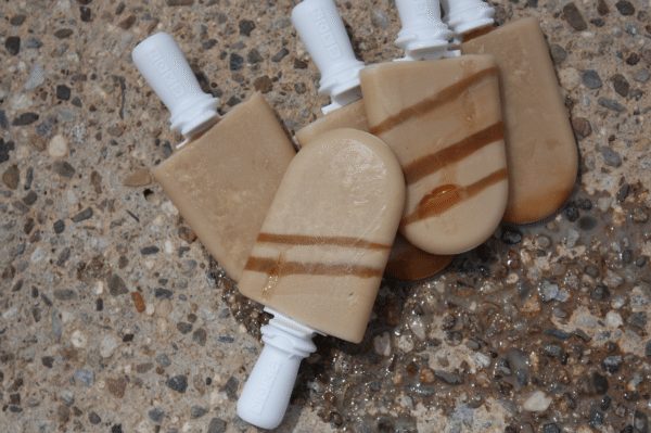 Creamy Caramel Iced Coffee Popsicles