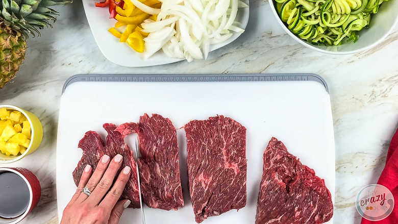 image of loin flap steak for fajitas