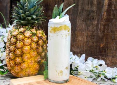 Bring back the Disneyland Dole Whip from your youth and give it an adult twist with this delicious Dole Whip Margarita!