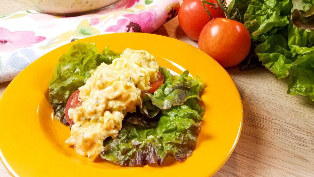 I can never have enough eggs on hand. They are such a great source of protein. I hard boil with the Instant Pot, include them in salads, whip them up for breakfast dishes, and lately I've been using them in this delicious and healthy egg salad recipe. #healthyrecipes #eggsalad #21dayfix #deliciousrecipes #lunchrecipes