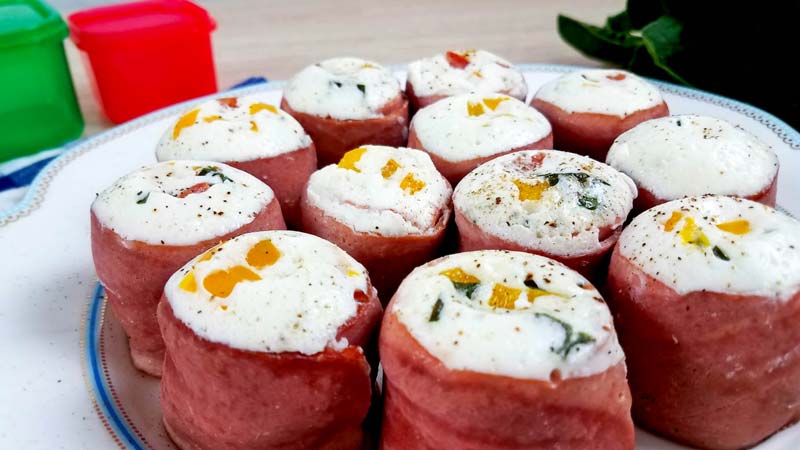 starbucks egg white bites on a white plate