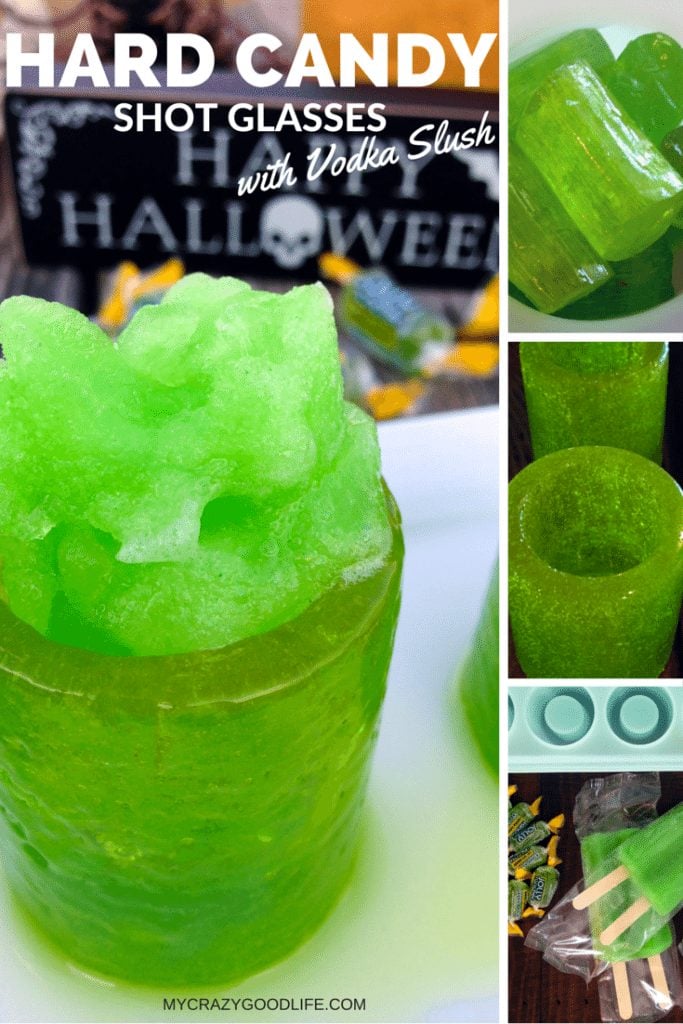 Hard Candy Shot Glasses with Vodka Slush