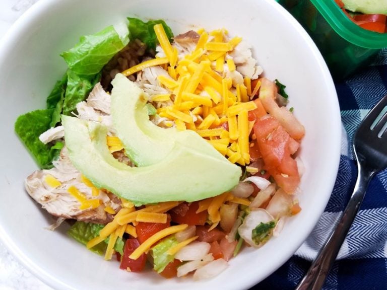 Instant Pot Burrito Bowls with Frozen Chicken