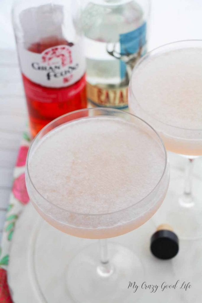 Did you know that National Rosé Day is in June?! We will get to celebrate a holiday that actually has some merit and what better way to celebrate than with one of my favorite things: a wine margarita! Give this Rosé margarita a try, the recipe makes two...but I'm not saying you have to share! #cocktails #rose #wine #drinks #margaritas #summercocktails