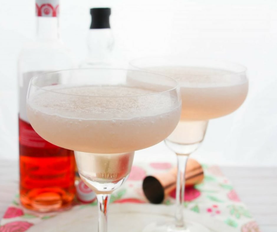 Did you know that National Rosé Day is coming up?! On June 9th we get to celebrate a daily holiday that actually has some merit and what better way to celebrate than with one of my favorite things: a margarita! Give this Rosé margarita a try, the recipe makes two...but I'm not saying you have to share! #cocktails #drinks #margaritas #summercocktails