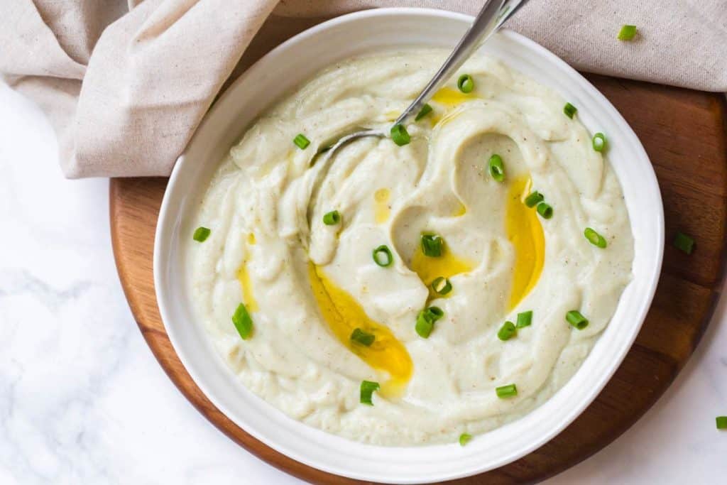 image of mashed cauliflower