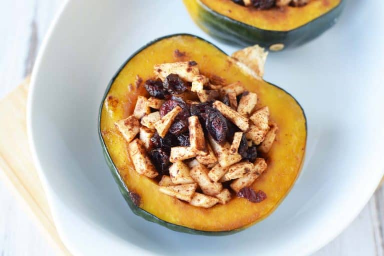 Sweet Stuffed Acorn Squash | Baked Acorn Squash