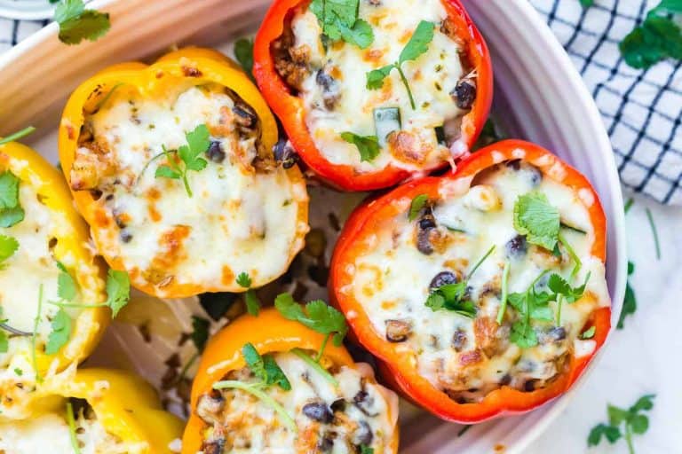 Healthy Vegetarian Stuffed Peppers Recipe