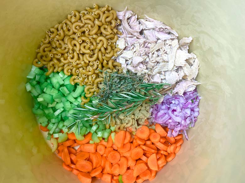 ingredients for turkey noodle soup